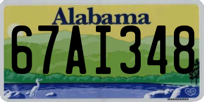 AL license plate 67AI348