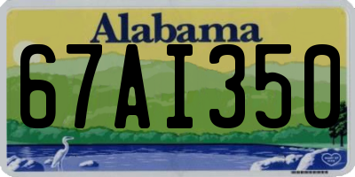 AL license plate 67AI350