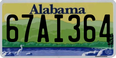 AL license plate 67AI364
