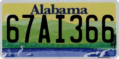 AL license plate 67AI366