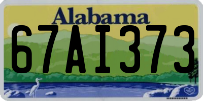 AL license plate 67AI373