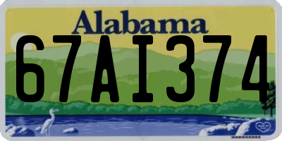 AL license plate 67AI374