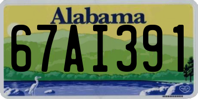 AL license plate 67AI391