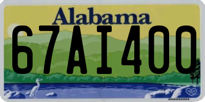 AL license plate 67AI400