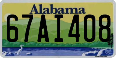 AL license plate 67AI408
