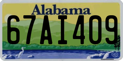 AL license plate 67AI409
