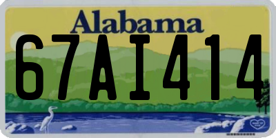 AL license plate 67AI414