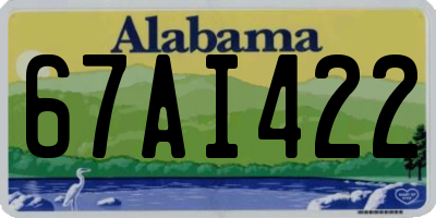 AL license plate 67AI422