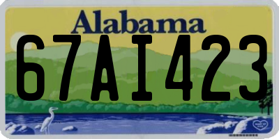 AL license plate 67AI423