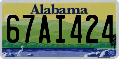 AL license plate 67AI424
