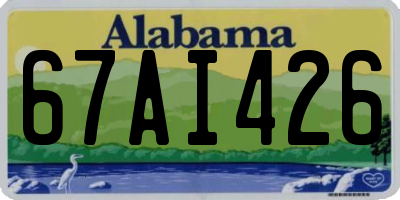 AL license plate 67AI426