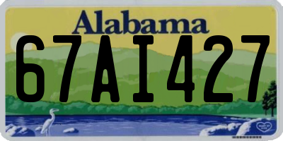 AL license plate 67AI427