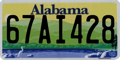 AL license plate 67AI428