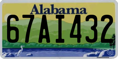 AL license plate 67AI432