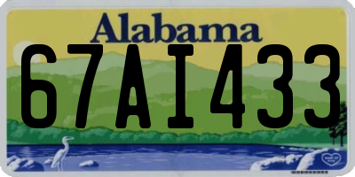 AL license plate 67AI433