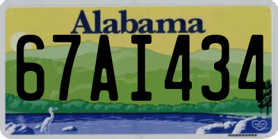AL license plate 67AI434