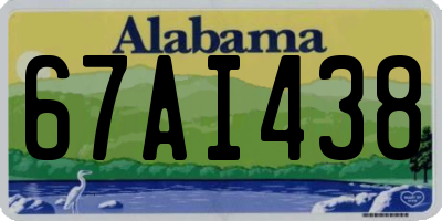 AL license plate 67AI438
