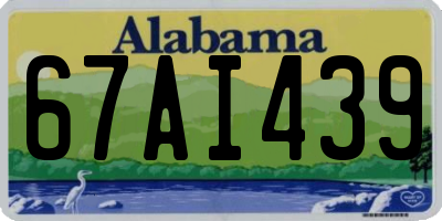 AL license plate 67AI439