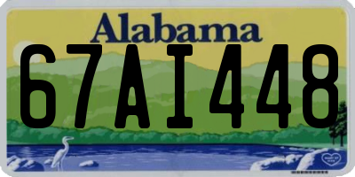 AL license plate 67AI448