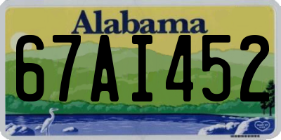 AL license plate 67AI452