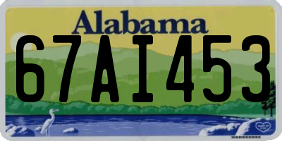 AL license plate 67AI453