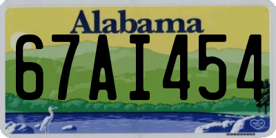 AL license plate 67AI454