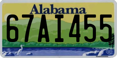 AL license plate 67AI455
