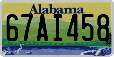 AL license plate 67AI458