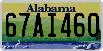 AL license plate 67AI460