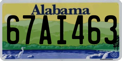 AL license plate 67AI463