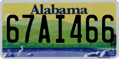 AL license plate 67AI466