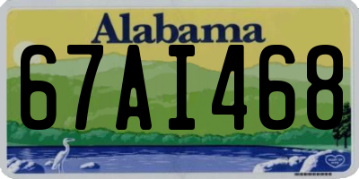 AL license plate 67AI468
