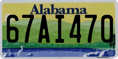 AL license plate 67AI470