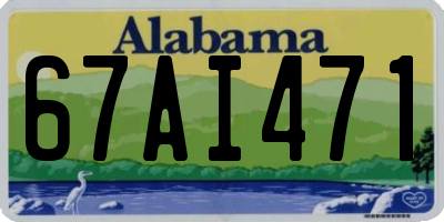 AL license plate 67AI471