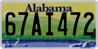AL license plate 67AI472