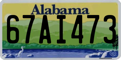 AL license plate 67AI473