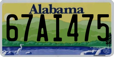 AL license plate 67AI475