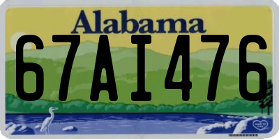 AL license plate 67AI476