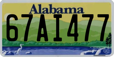 AL license plate 67AI477