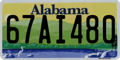 AL license plate 67AI480