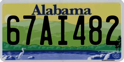 AL license plate 67AI482