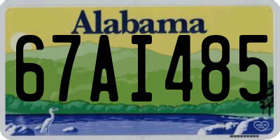 AL license plate 67AI485