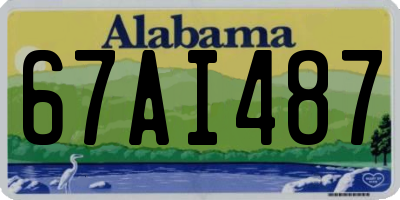 AL license plate 67AI487