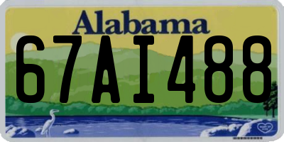 AL license plate 67AI488