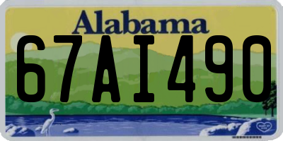 AL license plate 67AI490