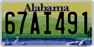 AL license plate 67AI491