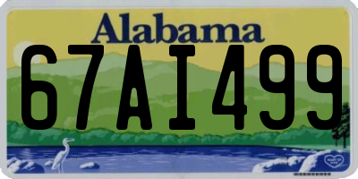 AL license plate 67AI499