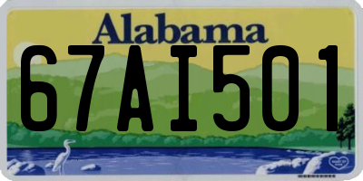 AL license plate 67AI501