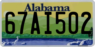 AL license plate 67AI502