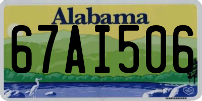 AL license plate 67AI506